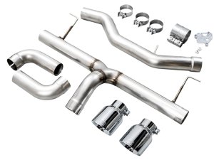BMW 4 Series Performance Exhaust - Rear - AWE Tuning - Axle-Back Track Edition, Dual Exit, Dual 4.5